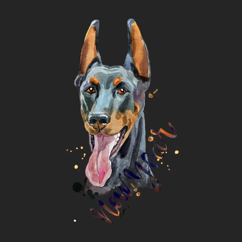 Portrait artistique d'un Doberman Femme Sweat-shirt à enfiler