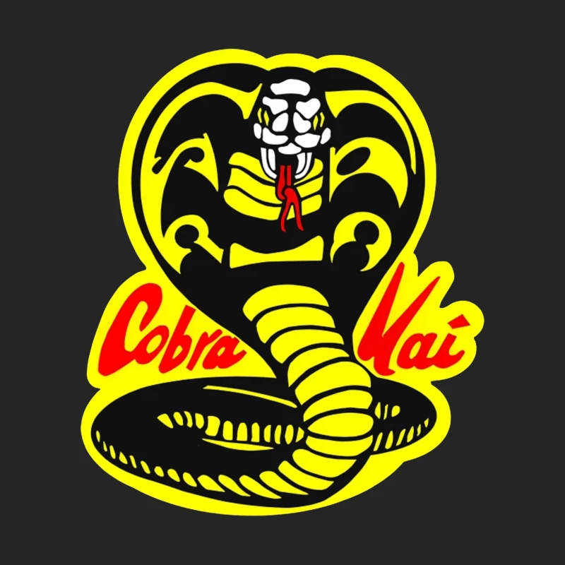 Cobra Kai Martial Arts Dojo Logo with Strike-Ready Snake Female Pullover Sweatshirt