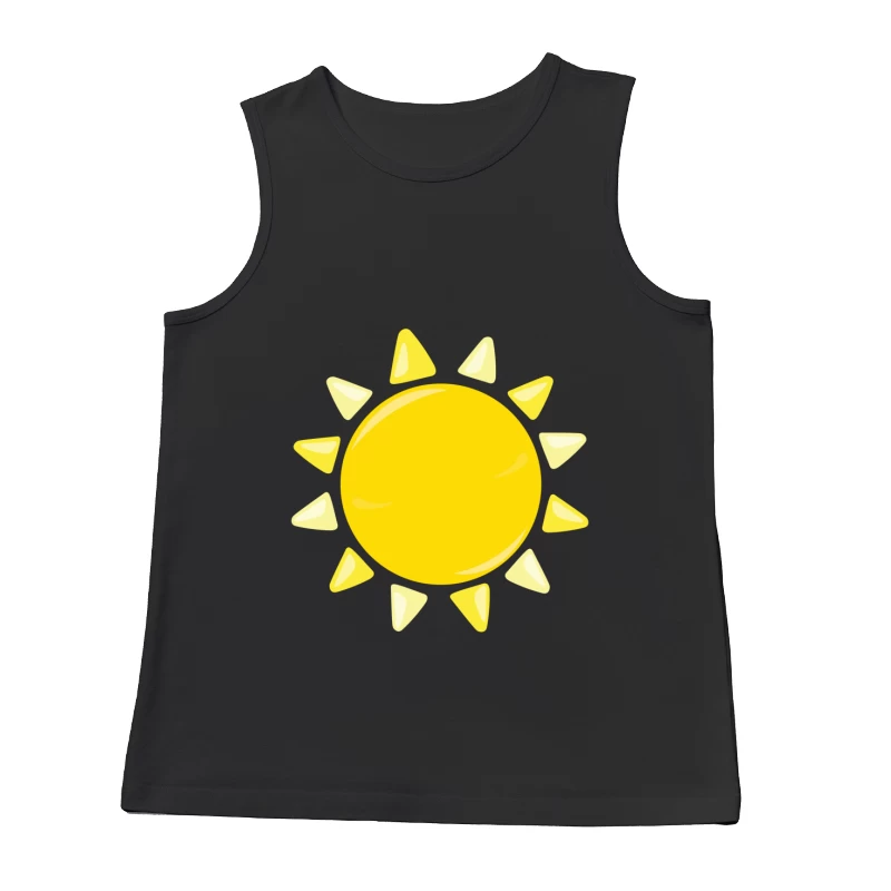 Soleil brillant avec rayons triangulaires Homme Débardeur