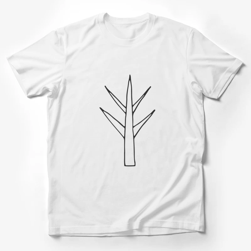 Dessin d'un Arbre Minimaliste Homme T-Shirt
