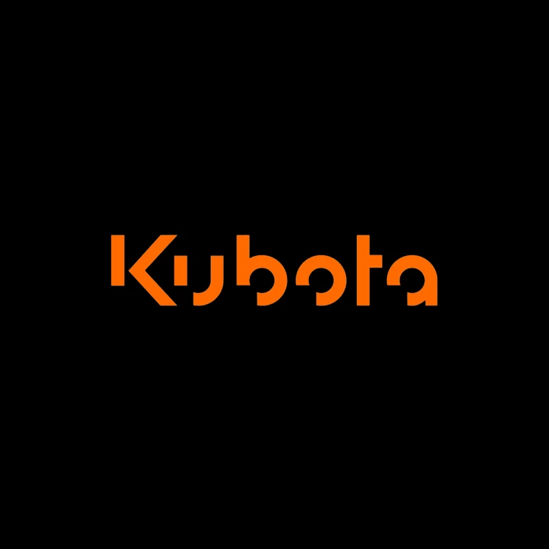 Kubota Corporation Orange Logo Design Throw Pillow