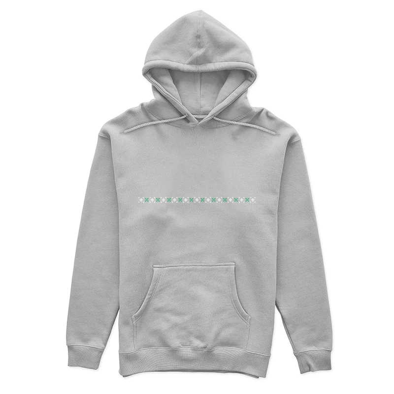 Design géométrique en noir et blanc avec vert Femme Sweat à capuche