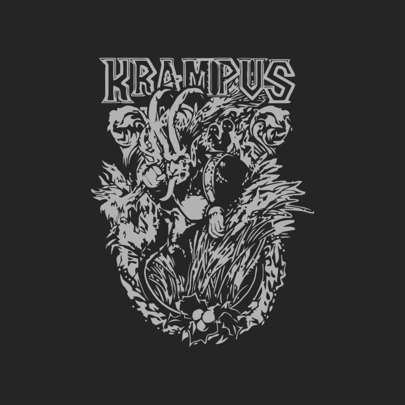 Krampus: Mythical Christmas Demon Folklore Illustration Male Pullover Sweatshirt