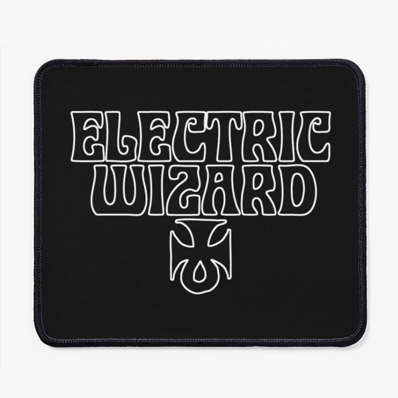 Electric Wizard Doom Metal Band Logo with Iron Cross Mouse Pad