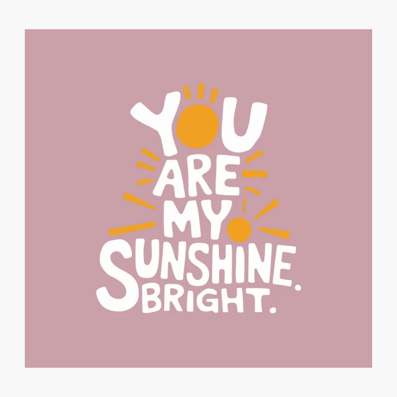 Bright Sunshine Minimal Typography Design Throw Pillow