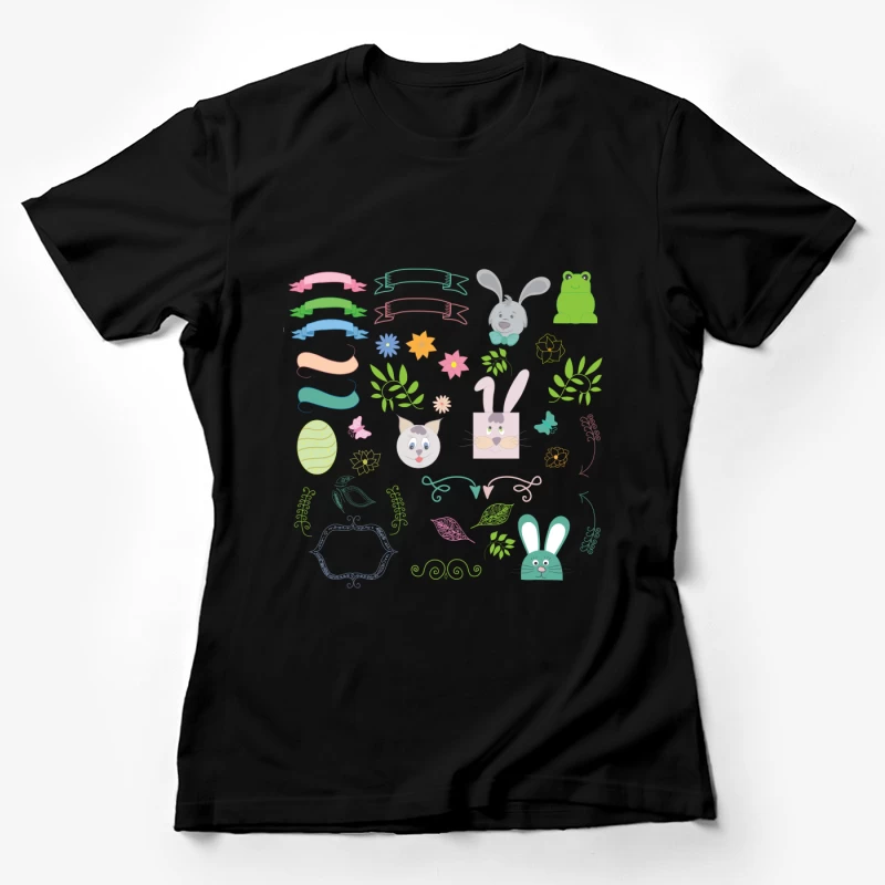 Éléments Printaniers Colorés Femme T-Shirt