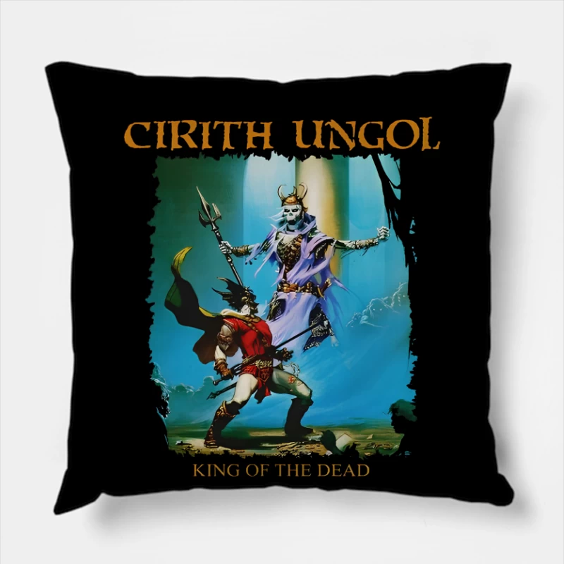 Cirith Ungol King Of The Dead Vintage Throw Pillow