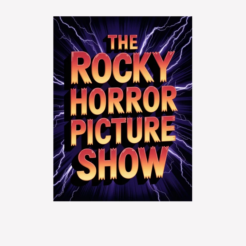Electrifying Poster of Cult Classic Musical: The Rocky Horror Picture Show Female T-Shirt