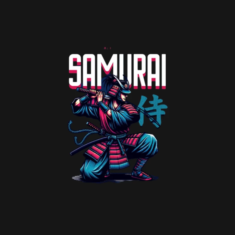 Dynamischer Samurai-Krieger Damen T-Shirt