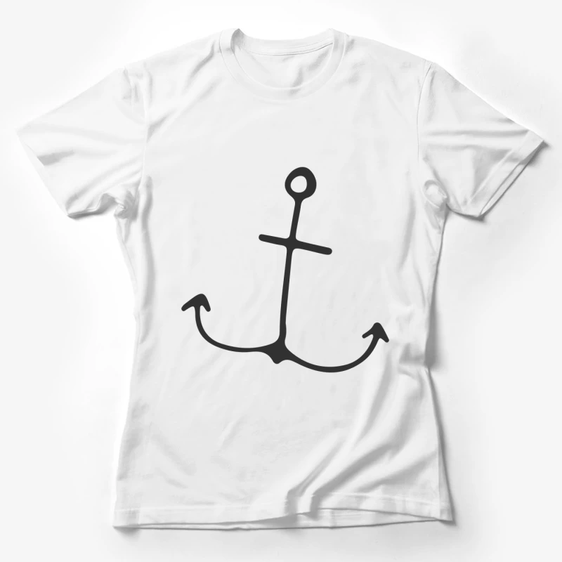 Symbole d'Ancre Marin Simple Femme T-Shirt