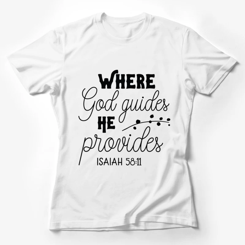 Citation Inspirante de la Bible Femme T-Shirt