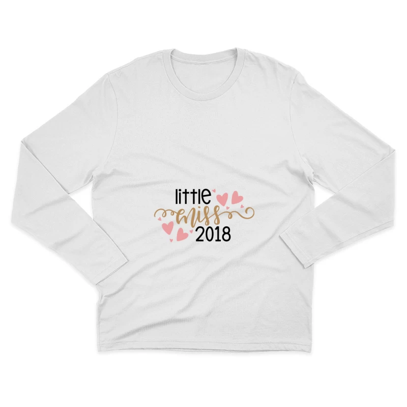 Motif Miss avec coeurs Homme Manches Longues T-Shirt