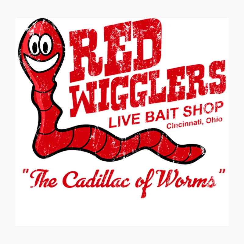Red Wigglers from WKRP in Cincinnati, distressed Throw Pillow