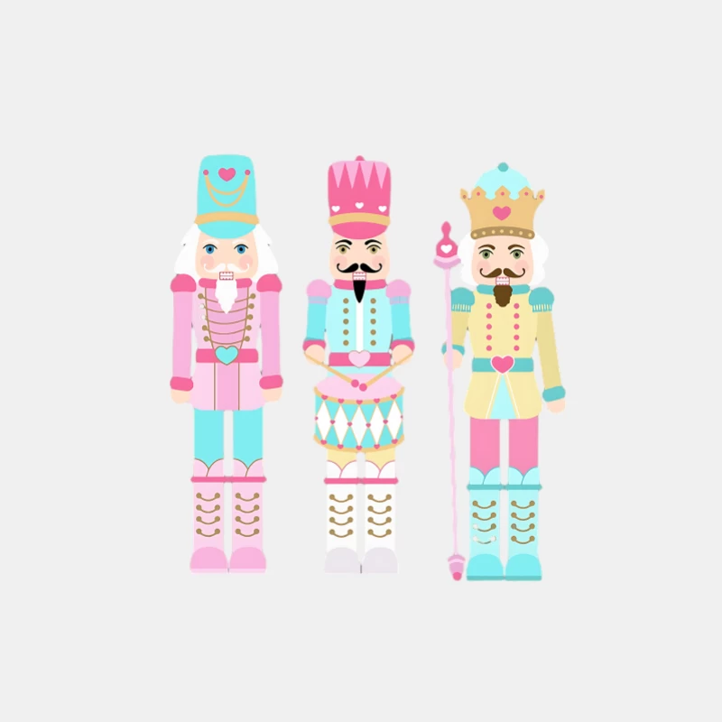 Figurines de casse-noisettes colorées Homme Débardeur