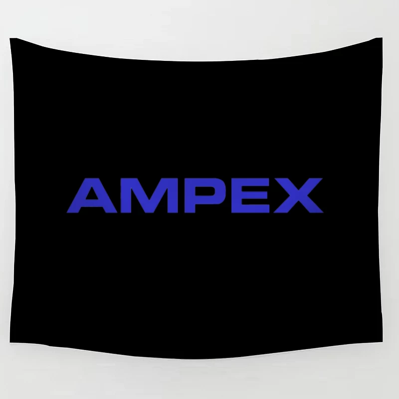 Ampex Blue Corporate Logo Tapestry