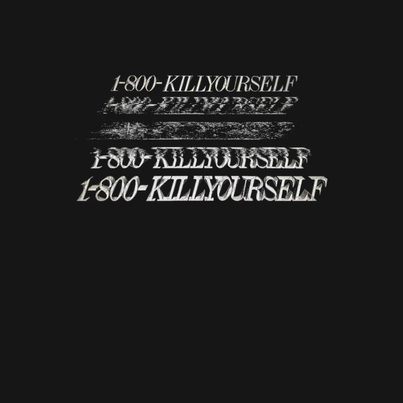 1-800-KILLYOURSELF Dark Humor Memeshirt Male Long Sleeve T-Shirt