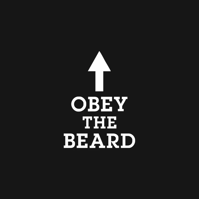 Obey The Beard Funny Desk Mat