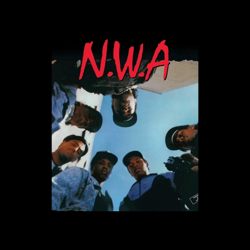 N.W.A Group Circle Low-Angle Photo Against Blue Sky Throw Pillow