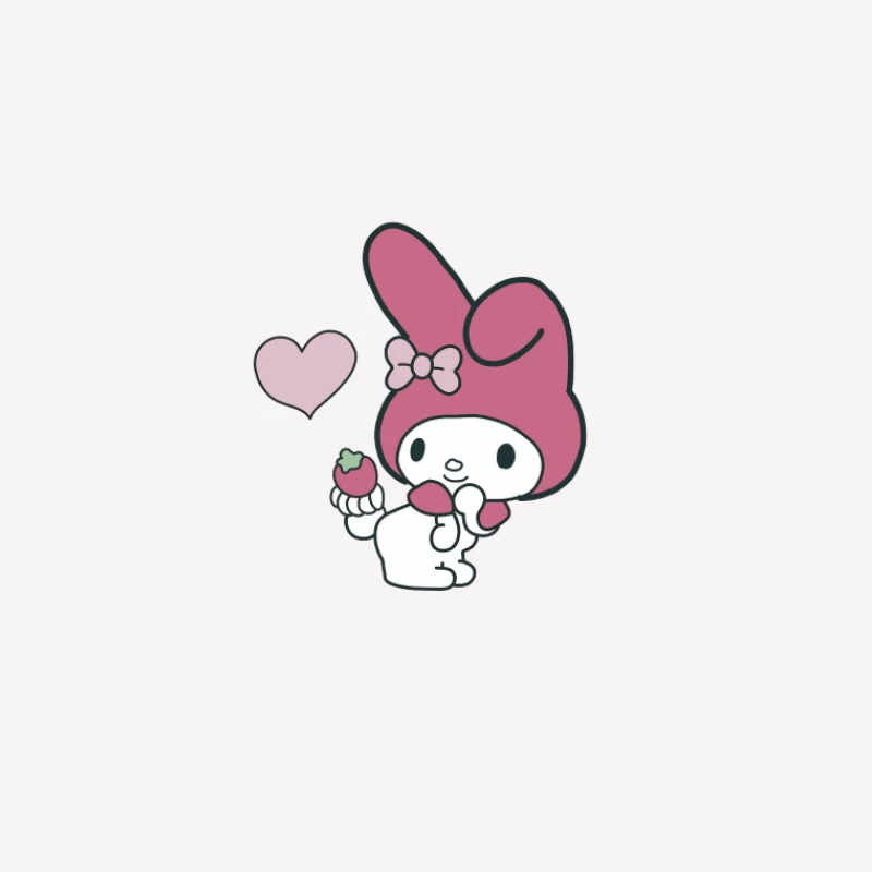 Lapin mignon avec fraise Homme T-Shirt