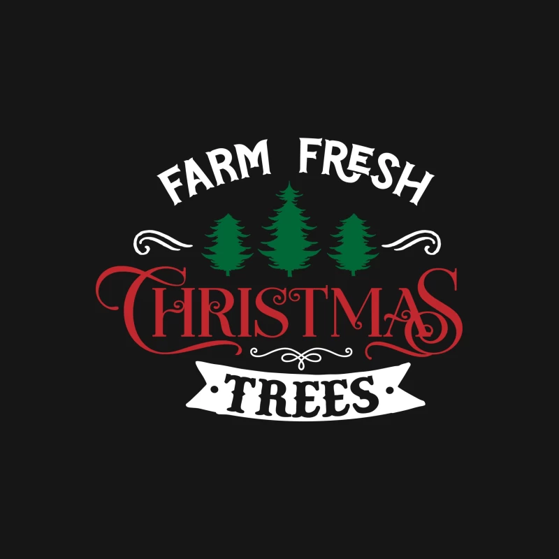 Affiche de vente de sapins de Noël frais de la ferme Femme T-Shirt