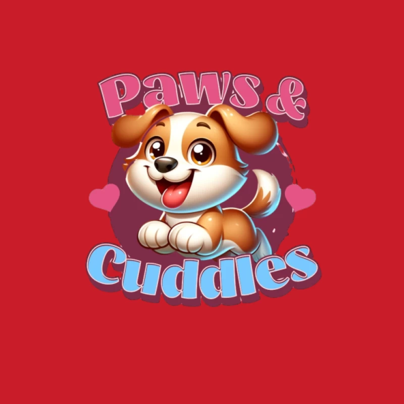 Pattes et Câlins - Logo Mignon de Chien Femme Sweat à capuche