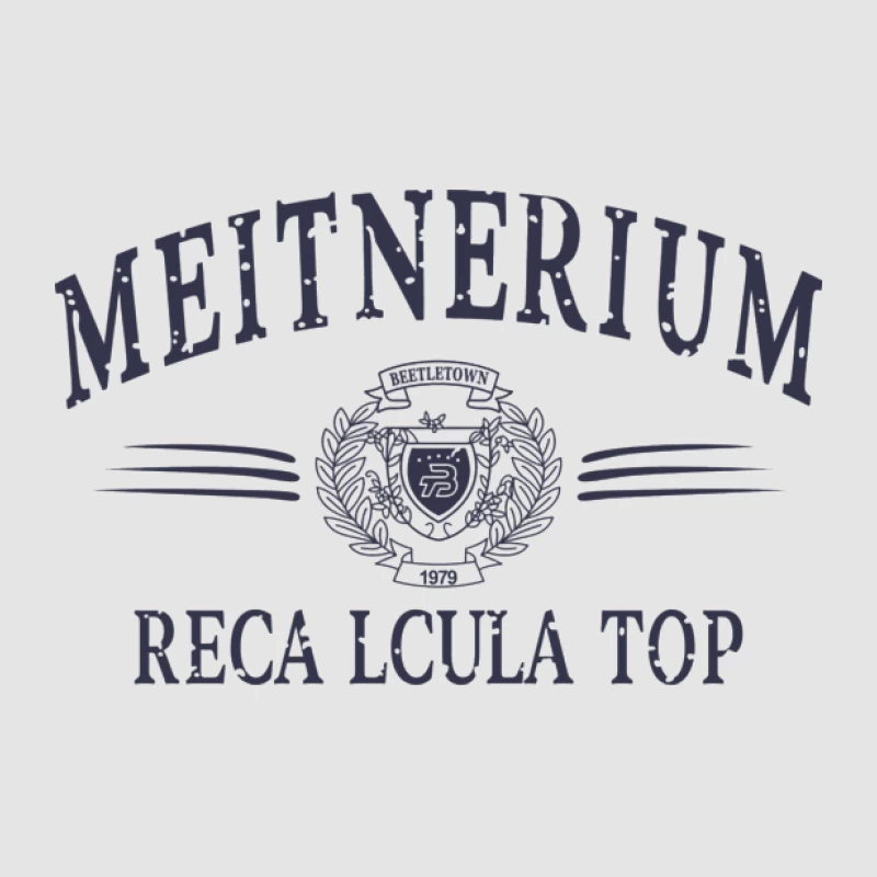 Meitnerium Design mit Emblem Damen Pullover Hoodie