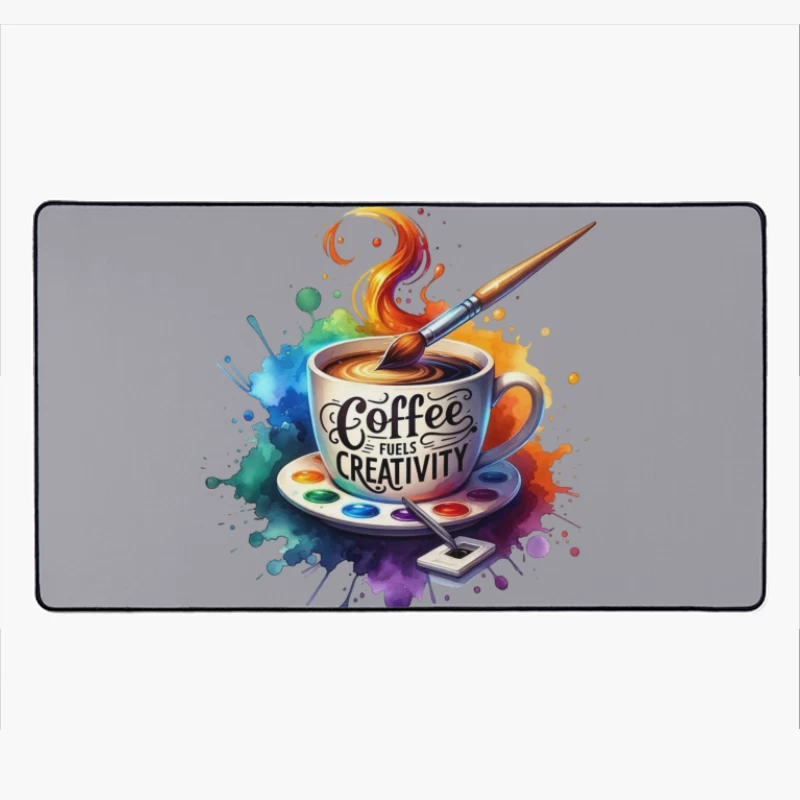 Coffee Fuels Creativity Desk Mat