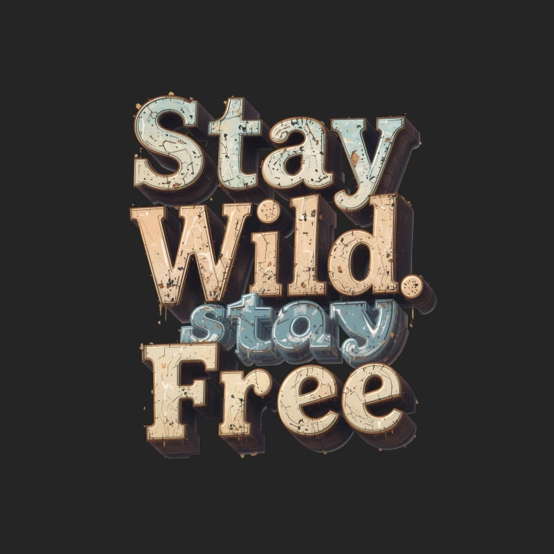 Stay Wild Inspiration Male Pullover Sweatshirt