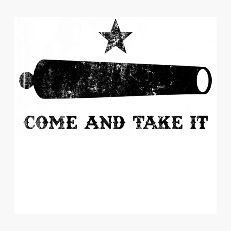 Texas Revolution, distressed Throw Pillow