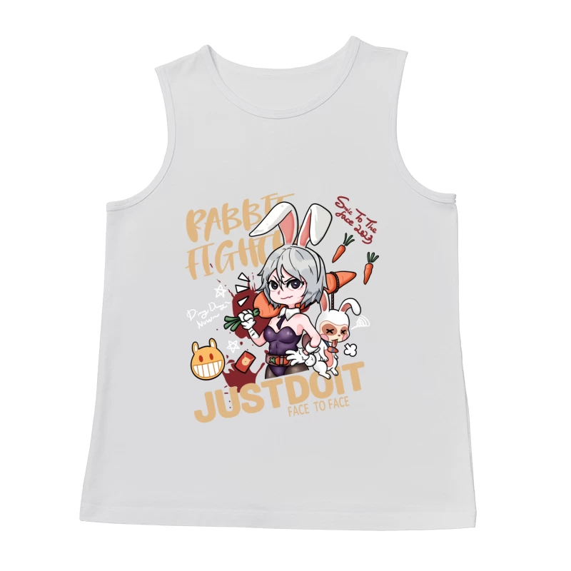 Häschenkampf-Design Herren Tanktops