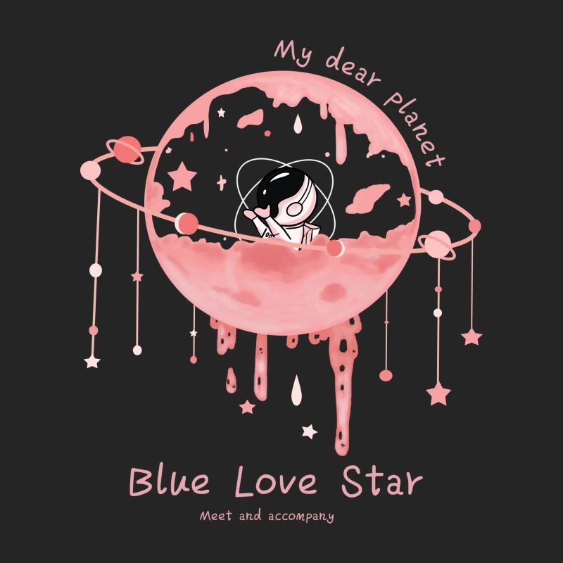 Mein Lieber Planet - Cartoon, Liebe, Mond Damen Pullover Sweatshirt