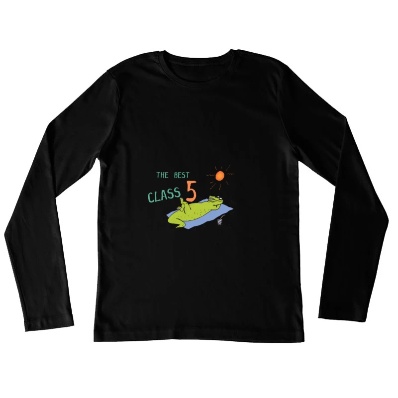 Der beste Frosch der Klasse 5 Damen Langarm T-Shirt