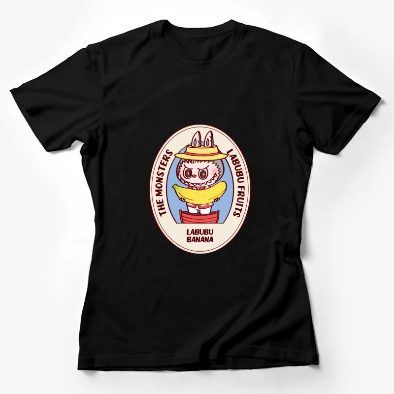 Die Monster Labubu mit Bananen Damen T-Shirt