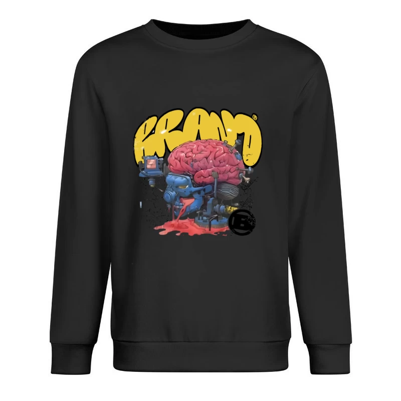 Œuvre d'art de cerveau futuriste Homme Sweat-shirt à enfiler