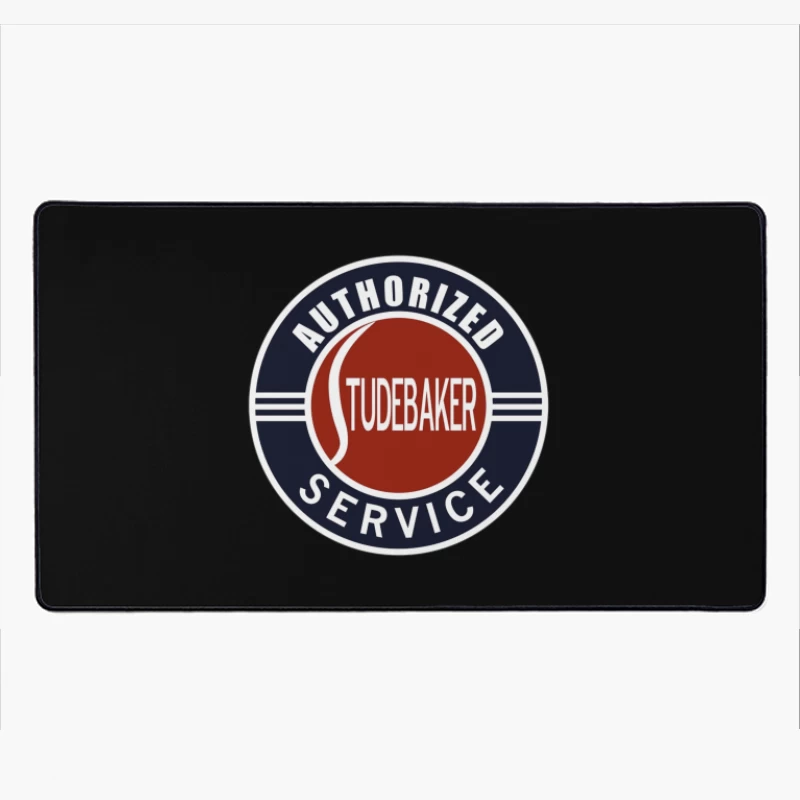 Vintage Authorized Studebaker Service Station Logo Desk Mat