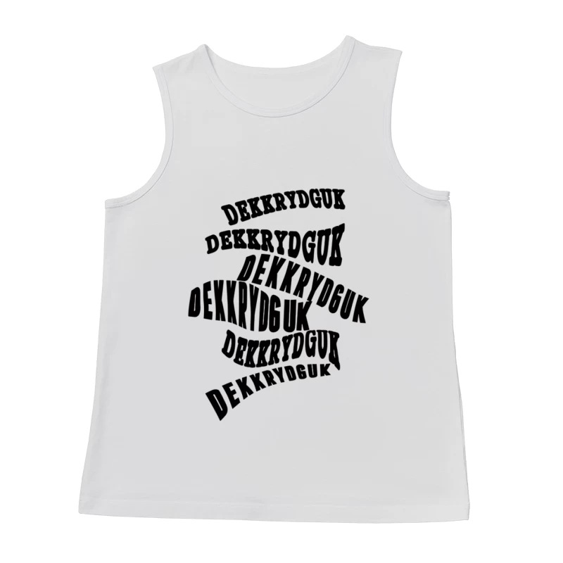 Optischer Effekt mit Schrift Herren Tanktops