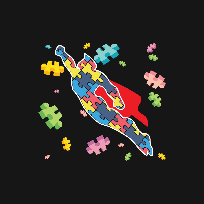 Super-héros en puzzle Homme Manches Longues T-Shirt