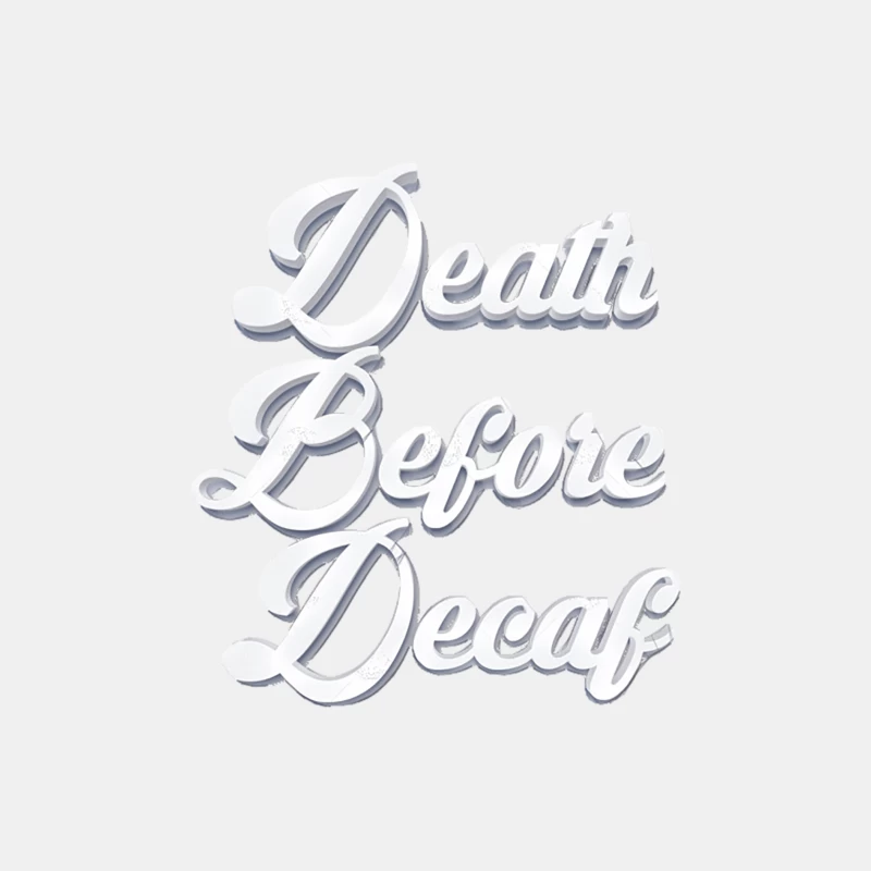 Death Before Decaf Male Tank Top