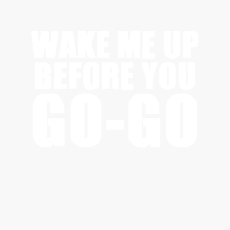 Wake Me Up Before You Go-Go Retro 80s wham Cotton Tote Bag