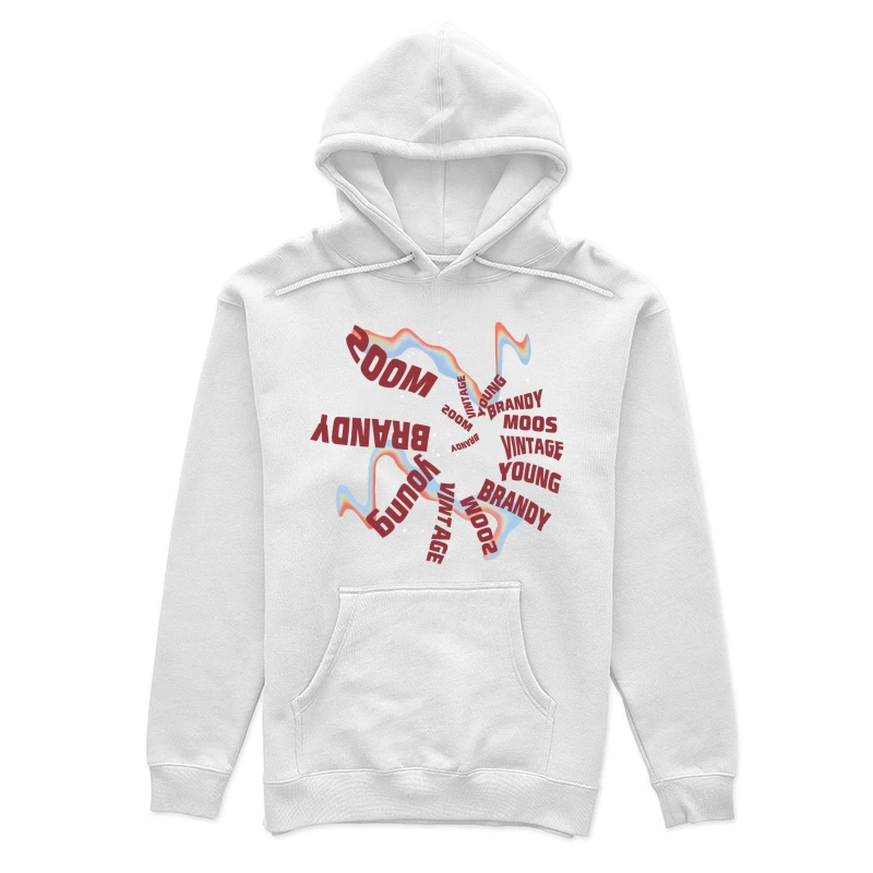 Kreatives Textdesign mit dynamischen Formen Damen Pullover Hoodie