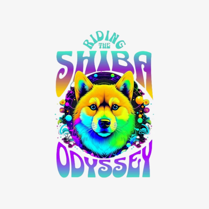 Shiba Abenteuer im Weltraum Herren Langarm T-Shirt