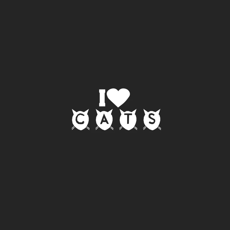 J'adore les chats avec motif de cœur Homme Sweat-shirt à enfiler