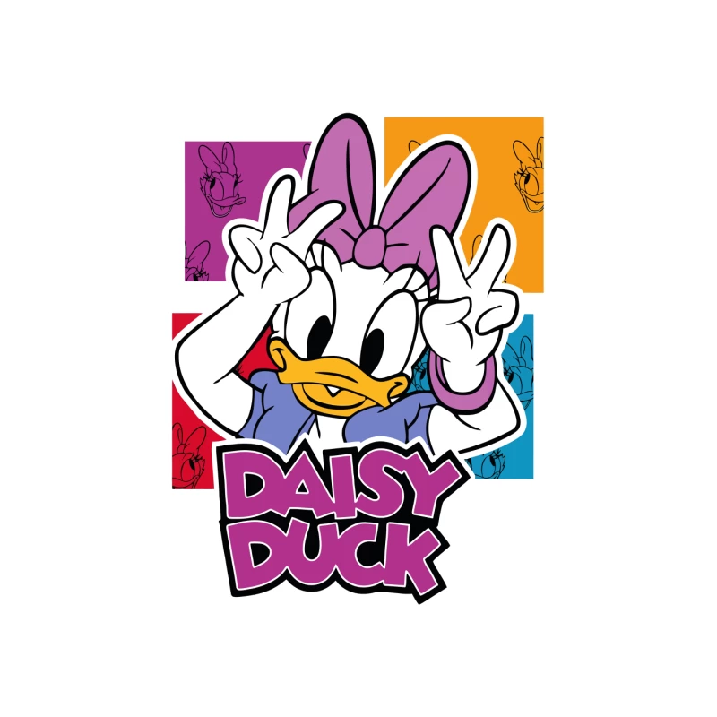 Retro Cartoon Duck – Playful & Nostalgic Design Mouse Pad