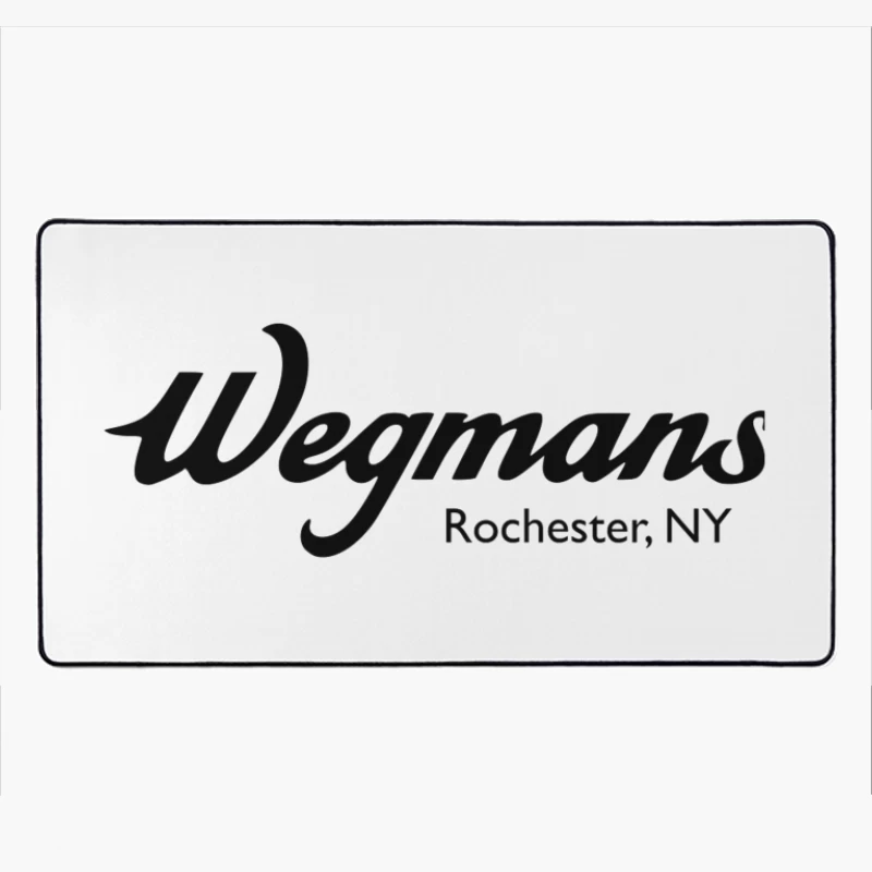 Wegmans Supermarket Logo from Rochester, New York Desk Mat