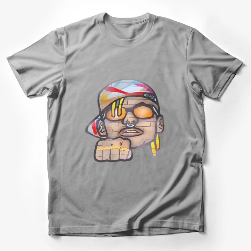 Art graffiti avec bandana et lunettes de soleil Homme T-Shirt