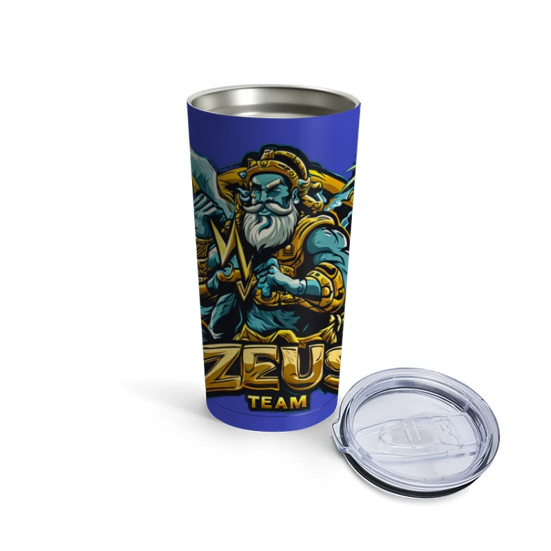 Zeus Team Logo Illustration Travel Mug