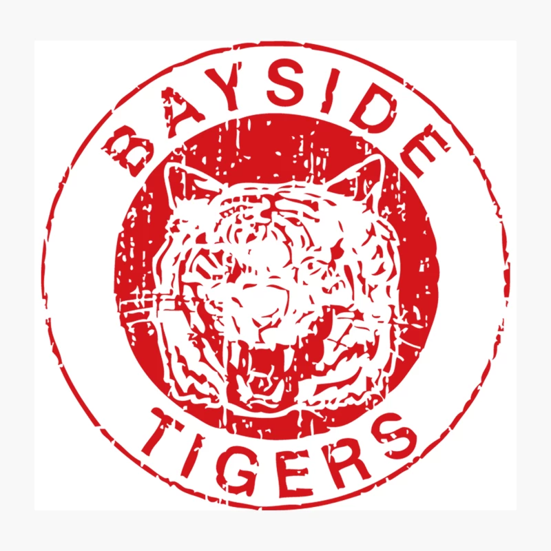 Bayside Tigers Throw Pillow