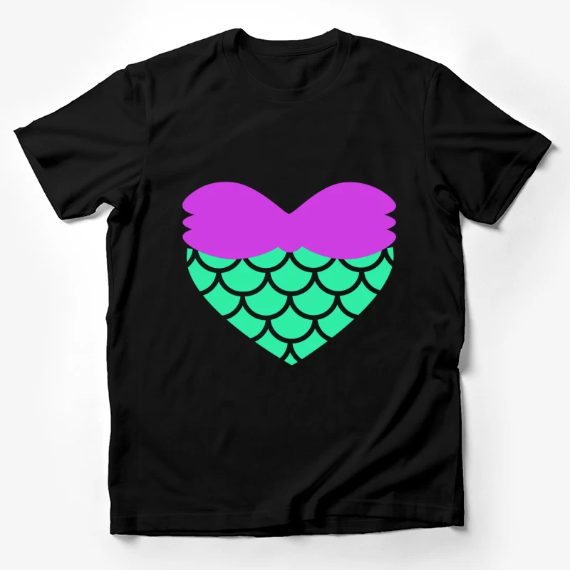 Cœur de sirène coloré Homme T-Shirt