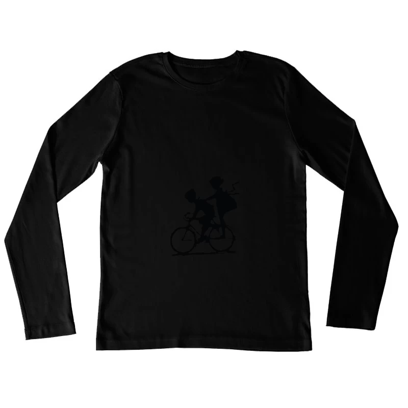 Balade en vélo illustrée Femme Manches Longues T-Shirt