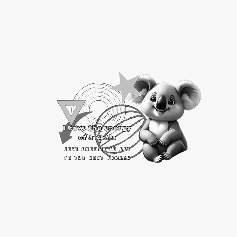 Koala Energy Quote Cotton Tote Bag